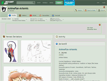 Tablet Screenshot of animefan-artemis.deviantart.com