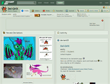 Tablet Screenshot of del-girlx.deviantart.com