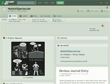 Tablet Screenshot of notatallspectacular.deviantart.com