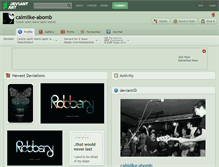 Tablet Screenshot of calmlike-abomb.deviantart.com