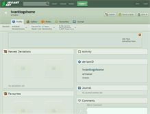 Tablet Screenshot of iwanttogohome.deviantart.com