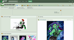 Desktop Screenshot of cold-blooded-angel.deviantart.com