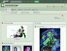 Tablet Screenshot of cold-blooded-angel.deviantart.com