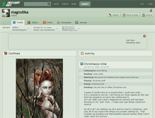 Tablet Screenshot of magnoliika.deviantart.com