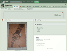 Tablet Screenshot of deceptive.deviantart.com
