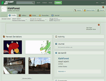 Tablet Screenshot of kishiforest.deviantart.com