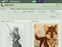 Tablet Screenshot of minakowolf37.deviantart.com