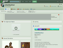 Tablet Screenshot of littlekittysilver.deviantart.com