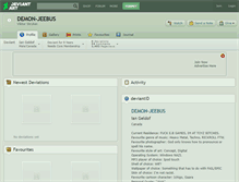 Tablet Screenshot of demon-jeebus.deviantart.com
