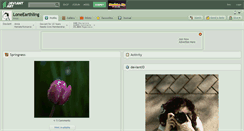 Desktop Screenshot of loneearthling.deviantart.com
