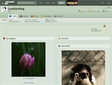Tablet Screenshot of loneearthling.deviantart.com