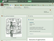 Tablet Screenshot of beehive.deviantart.com