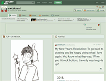 Tablet Screenshot of anotakuami.deviantart.com