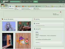 Tablet Screenshot of d3iv.deviantart.com