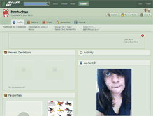 Tablet Screenshot of hnnh-chan.deviantart.com