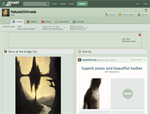 Tablet Screenshot of nakadaishimada.deviantart.com