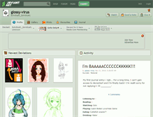 Tablet Screenshot of glossy-virus.deviantart.com