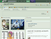 Tablet Screenshot of misa-luffs-demyx.deviantart.com