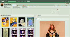 Desktop Screenshot of clever-clover.deviantart.com