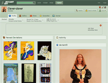 Tablet Screenshot of clever-clover.deviantart.com