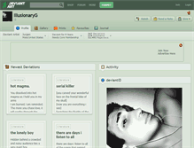 Tablet Screenshot of illusionaryg.deviantart.com