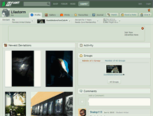 Tablet Screenshot of lilastorm.deviantart.com