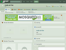 Tablet Screenshot of nude-art-fan.deviantart.com