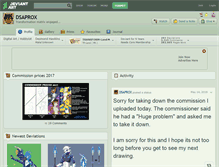 Tablet Screenshot of dsaprox.deviantart.com