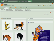 Tablet Screenshot of kesshi.deviantart.com