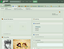 Tablet Screenshot of chimpoo.deviantart.com