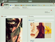 Tablet Screenshot of eplague.deviantart.com