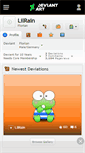 Mobile Screenshot of lilrain.deviantart.com