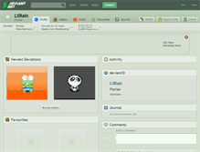 Tablet Screenshot of lilrain.deviantart.com