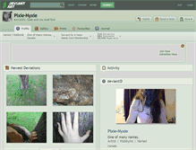 Tablet Screenshot of pixie-nyxie.deviantart.com