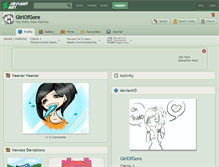 Tablet Screenshot of girlofgore.deviantart.com