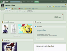 Tablet Screenshot of narutos-village.deviantart.com