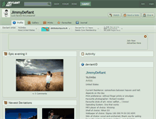 Tablet Screenshot of jimmydefiant.deviantart.com