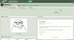 Desktop Screenshot of cameronrw.deviantart.com