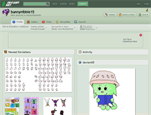 Tablet Screenshot of bunnynibble15.deviantart.com