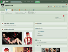 Tablet Screenshot of johanbrink.deviantart.com