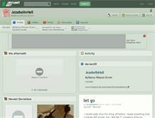 Tablet Screenshot of jezebelinhell.deviantart.com