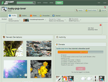 Tablet Screenshot of husky-pup-lover.deviantart.com