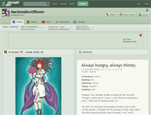 Tablet Screenshot of marshmallowofdoom.deviantart.com