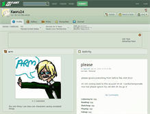 Tablet Screenshot of kaoru24.deviantart.com