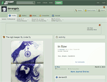 Tablet Screenshot of devangelx.deviantart.com