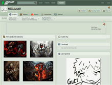 Tablet Screenshot of nexlamar.deviantart.com