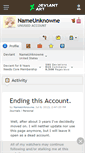 Mobile Screenshot of nameunknowne.deviantart.com