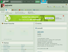 Tablet Screenshot of akascarlet.deviantart.com
