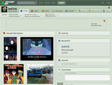 Tablet Screenshot of leaf246.deviantart.com