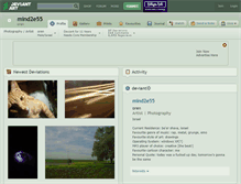 Tablet Screenshot of mind2e55.deviantart.com